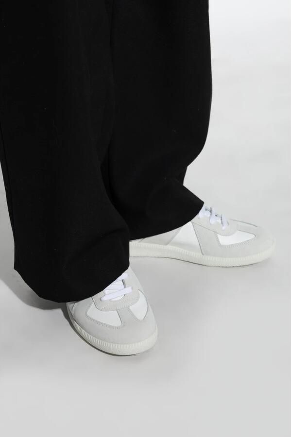 Maison Margiela Replica sneaker van kalfsleer met suède details - Foto 2