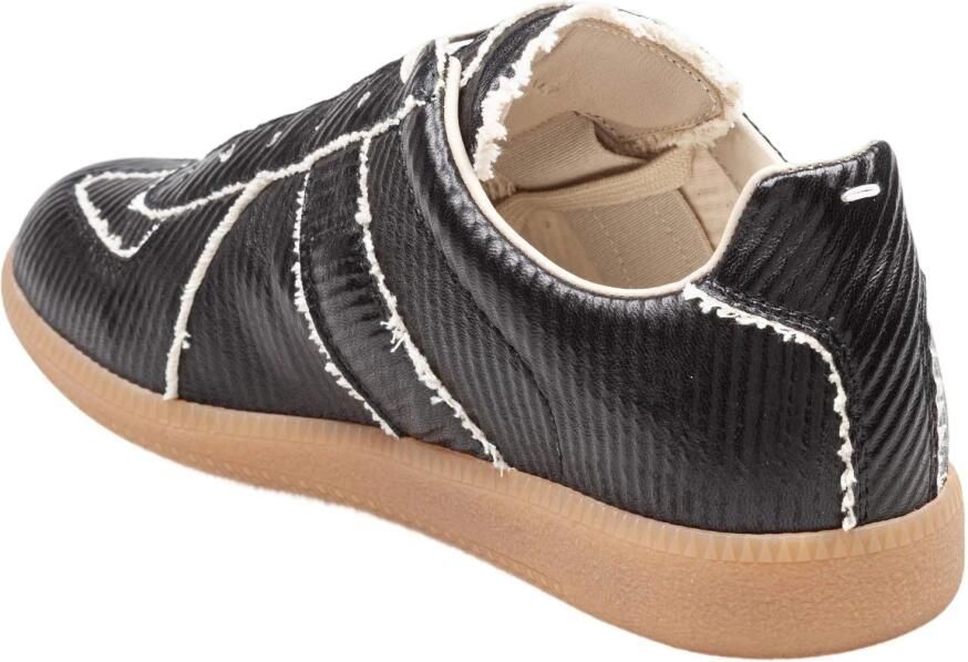 Maison Margiela Sneakers van glanzend leer met katoenen inzetstukken - Foto 2