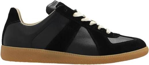 Maison Margiela Replica sneaker van lamsleer met kalfssuède details