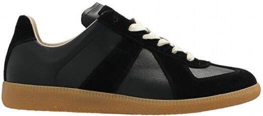Maison Margiela Replica Leren Sneakers met Suède Inzetstukken Black Heren - Foto 7