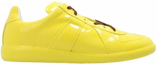 Maison Margiela Stijlvolle Leren Sneakers voor Heren Yellow Heren