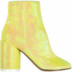 Maison Margiela Sequins and Suede Boots Geel Dames