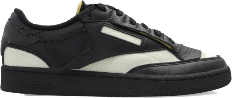 Maison Margiela Zwarte Leren Casual Sneakers Black