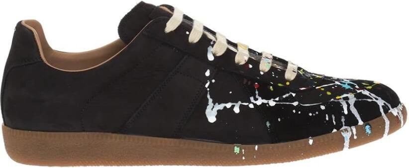 Maison Margiela Replica Leren Sneakers met Multicolor Details Black Heren - Foto 2