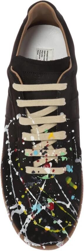 Maison Margiela Replica Leren Sneakers met Multicolor Details Black Heren - Foto 4