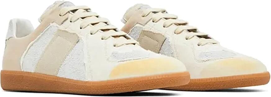 Maison Margiela Replica Inside Out sneaker van lamsleer met suède details - Foto 3