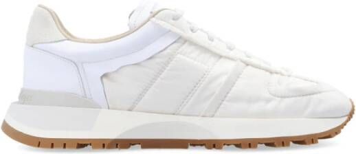 Maison Margiela Gemengde Materialen Veterschoenen White Dames