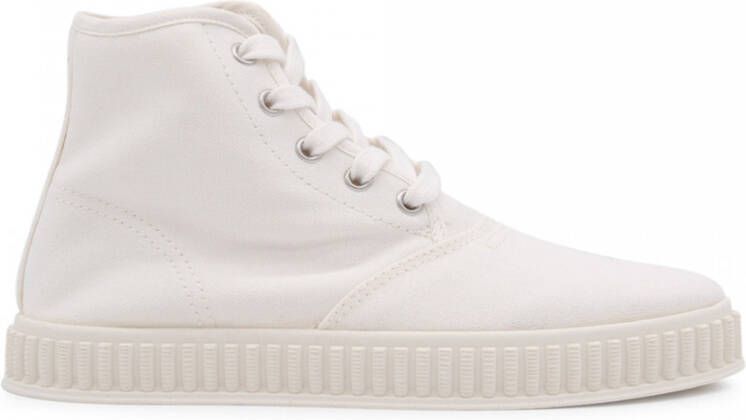 Maison Margiela Witte Elegante Gesloten Platte Sneakers White Dames