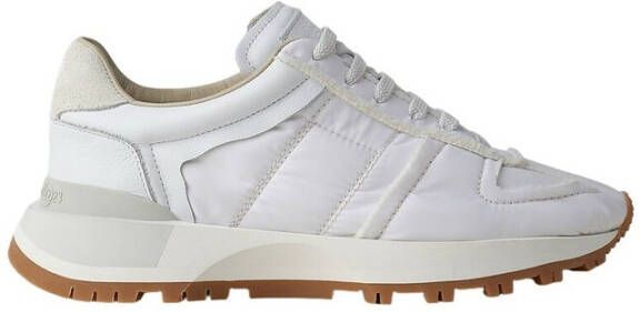 Maison Margiela Gemengde Materialen Veterschoenen White Dames