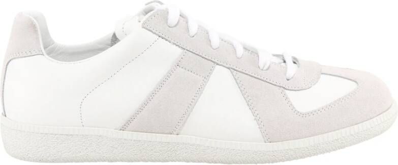 Maison Margiela Replica sneaker van kalfsleer met suède details