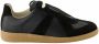 Maison Margiela Replica Leren Sneakers met Suède Inzetstukken Black - Thumbnail 1
