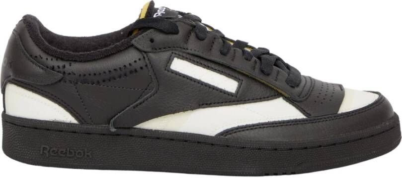 Maison Margiela Zwarte Leren Casual Sneakers Black