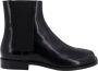 Maison Margiela Stijlvolle Leren Chelsea Boots Zwart Heren - Thumbnail 1