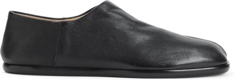 Maison Margiela Zwarte platte schoenen met Tabi-snede Black Heren