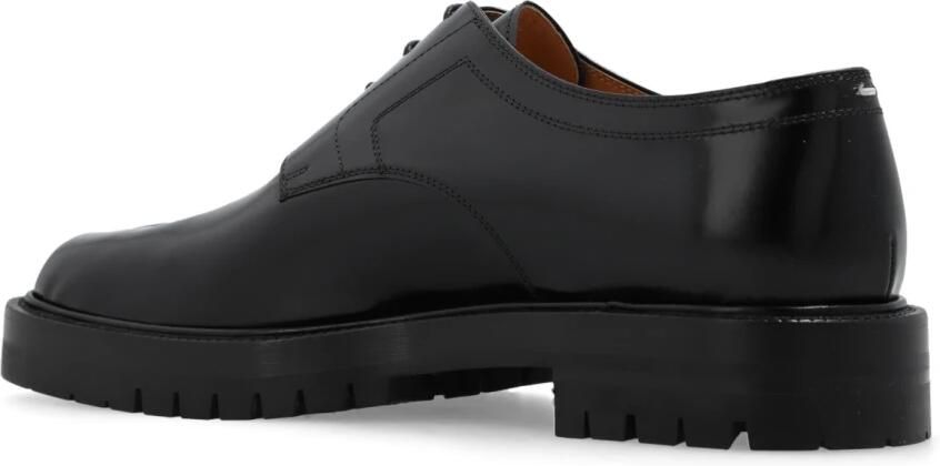 Maison Margiela Zwarte veterschoenen met rubberen zool Black Heren - Foto 9