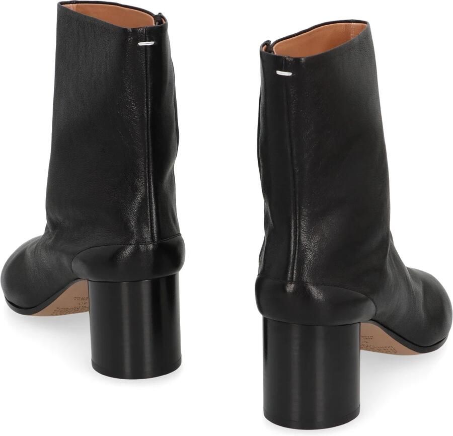 Maison Margiela Zwarte Leren Laarzen met Tabi Split-Teen Vorm Black Dames - Foto 2