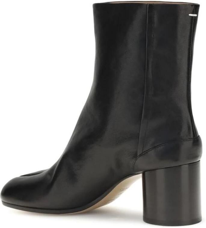 Maison Margiela Zwarte Leren Laarzen met Tabi Split-Teen Vorm Black Dames - Foto 3