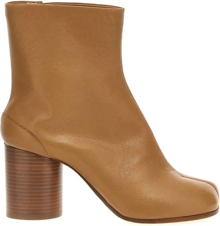 Maison Margiela Tabi Enkellaarzen Leren Hak Vrouwen