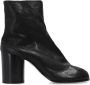 Maison Margiela Zwarte leren Tabi enkellaarzen Black Dames - Thumbnail 1