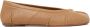 Maison Margiela Uitgesneden leren ballerina's met platte zool Beige Dames - Thumbnail 4