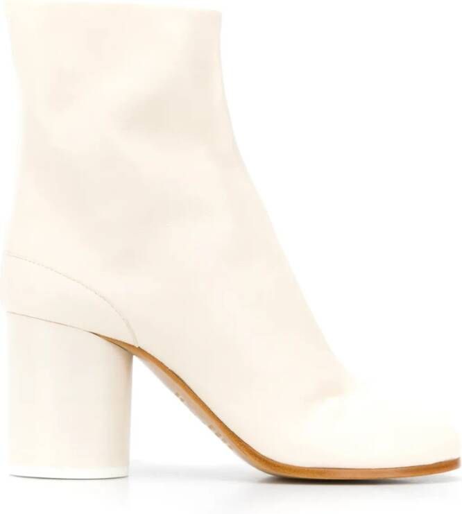 Maison Margiela Tabi Leren Enkellaarzen