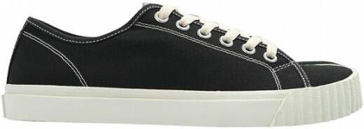 Maison Margiela Zwarte Canvas Tabi Sneakers voor Heren Black Heren