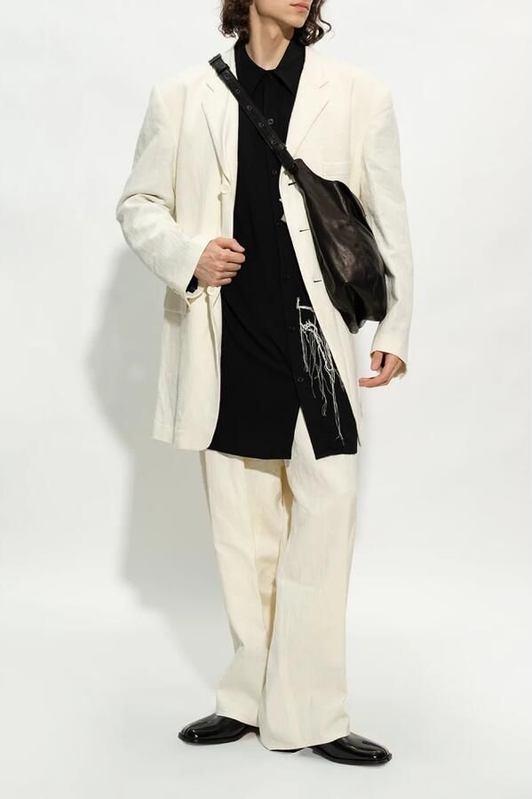 Maison Margiela Gepolijst leren Tabi veterschoenen Black Heren - Foto 9