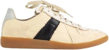 Maison Margiela Vintage Katoenboor Sneakers Beige Dames