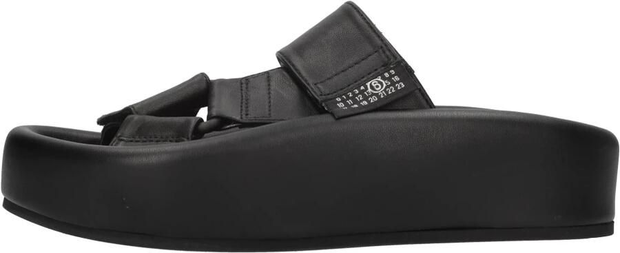 MM6 Maison Margiela Leren Plateau Sandalen Black Dames - Foto 3