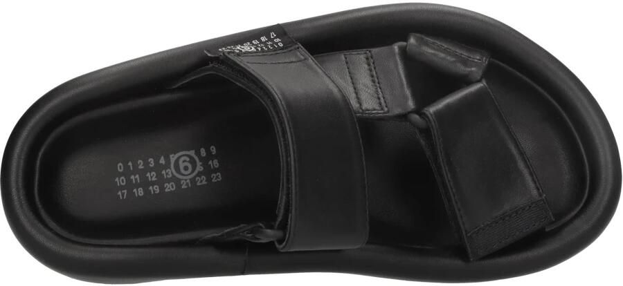MM6 Maison Margiela Leren Plateau Sandalen Black Dames - Foto 2