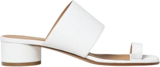 Maison Margiela Witte hakken wig sandalen
