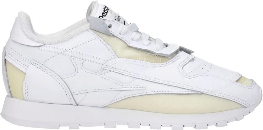 Maison Margiela Witte Lage Sneakers van Leer met Geperforeerde Details White - Foto 3