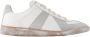 Maison Margiela Witte Sneakers met Grijze Suede Inzetstukken White Heren - Thumbnail 1