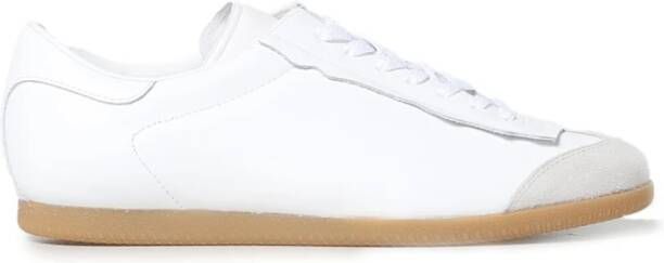 Maison Margiela Witte en grijze leren sneakers Wit Heren