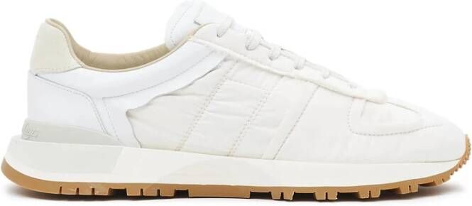 Maison Margiela Witte Logo Lage Sneakers