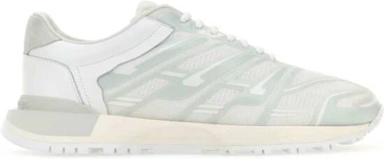 Maison Margiela Witte Mesh Rubber Sneakers White Heren