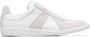 Maison Margiela Witte Leren Sneakers met Contrasterende Inzetstukken White Heren - Thumbnail 1