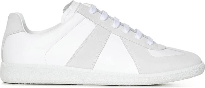 Maison Margiela Witte Sneakers met Vetersluiting