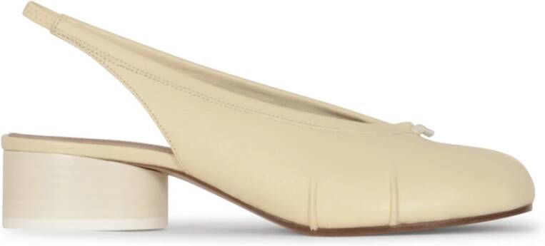 Maison Margiela Witte Tabi Ballerina Slingback Schoenen