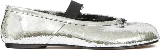 Maison Margiela Zilver Elastische Band Tabi Instapmodel Schoenen