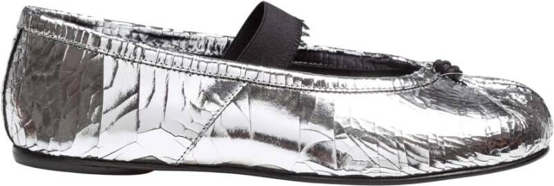 Maison Margiela Zilveren Tabi Ballerina Flats