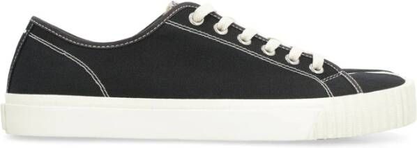 Maison Margiela Zwarte Canvas Tabi Sneakers voor Zwart