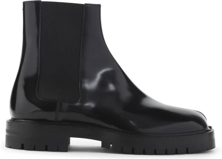 Maison Margiela Zwarte Enkellaarzen voor Mannen