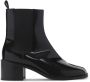 Maison Margiela Zwarte Geknoopte Leren Schoenen Elegante Stijl - Thumbnail 1