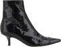 Maison Margiela Zwarte Lakleren Kitten Heel Laarzen - Thumbnail 1