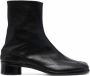 Maison Margiela Zwarte Split-Teen Enkellaarzen voor Mannen Black Heren - Thumbnail 1