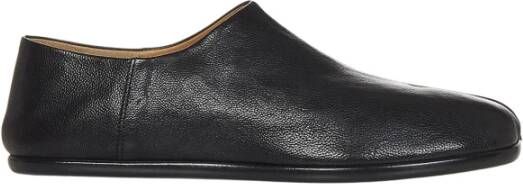 Maison Margiela Zwarte Leren Split-Teen Loafers