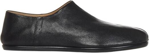 Maison Margiela Zwarte platte schoenen met Tabi-snede Black Heren