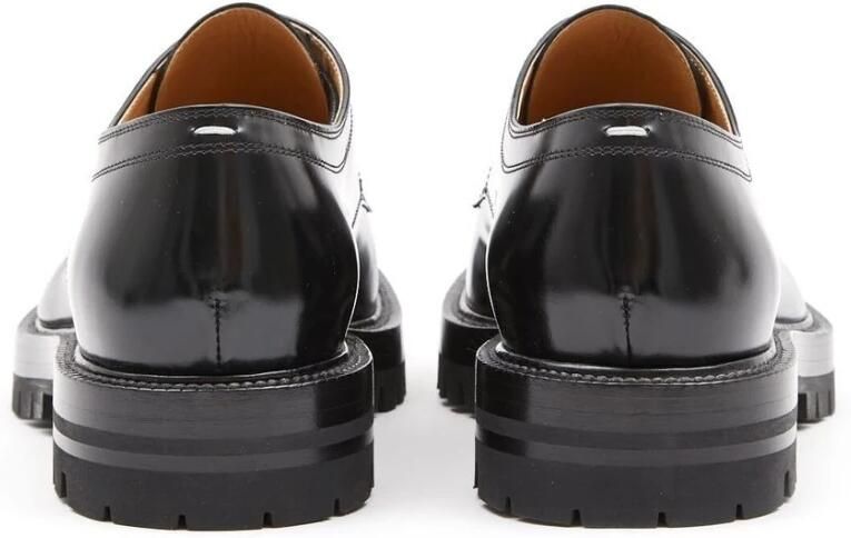 Maison Margiela Zwarte veterschoenen met rubberen zool Black Heren - Foto 6