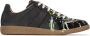Maison Margiela Zwarte Replica Sneakers met Splat Details Zwart Heren - Thumbnail 1